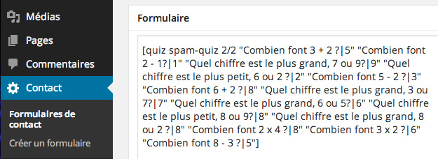 Anti-Spam WordPress sans Captacha