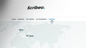 Scribeo : Aperçu du site Wordpress