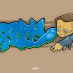 Illustration vectorielle style Graffiti