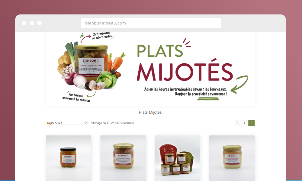 Page produit Woocommerce